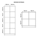 Kit Conjunto Escritório 6 Peças Cubic Branco Caemmun