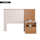 Cabeceira Para Cama De Solteiro Marrom Oberon Caemmun