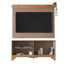 Bancada Rack Com Painel Para Tv Até 45 Polegadas Jace Cinza