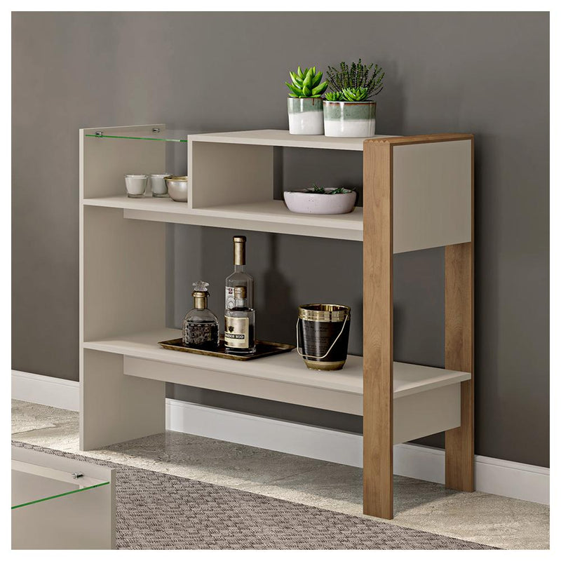 Conjunto Sala de Estar Rack Aparador Bancada Renda Caemmun
