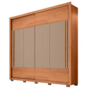 Guarda Roupa Roupeiro Roma 2 Portas 4 Gavetas Marrom Caemmun