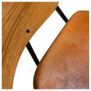 Poltrona Aero Cadeira Decorativa Com Apoio Caramelo Overseas