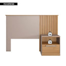 Cabeceira Para Cama De Solteiro Oberon Marrom Caemmun