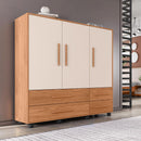 Cômoda 3 Portas 4 Gavetas Seth Marrom Caemmun