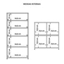 Kit Armário Alto Baixo Gamer Escritório Pixel Preto Caemmun