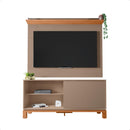 Bancada Rack Com Painel Para Tv Até 45 Polegadas Jace Cinza