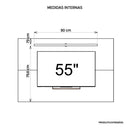Painel Para TV Até 55 Polegadas 4 em 1 Multiplus Caemmun