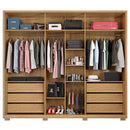 Guarda Roupa Casal Grande 6 Portas 4 Espelhos Marrom Moon