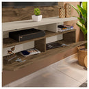 Painel Para TV Até 55 Polegadas Black Jatobá/Off White - Caemmun