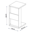 Mesa De Apoio Para Notebook e Sofá Branco Book Líder Design