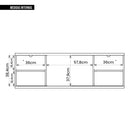 Rack Bancada Para TV 55 Polegadas Preto Multiverso Caemmun