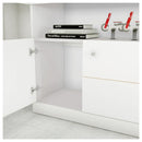 Mesa De Canto Em L Escritório Computador Job Branco Caemmun