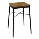 Banco Pegs Baixo Decorativo Preto - Overseas