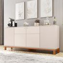 Buffet Aparador 4 Portas Balcão Bege Jace Caemmun