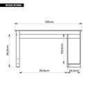 Mesa Gamer Para Computador Escrivaninha Preta Verde Caemmun