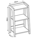 Mesa Lateral Loft Cinza/natture - Líder Design