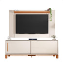 Bancada Rack com Painel  Para Tv até 65 Polegadas Jace Bege