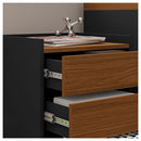 Kit Conjunto Escritório 4 Peças Studio Marrom Caemmun