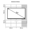 Painel Para Tv Até 65 Polegadas Jade Marrom Caemmun