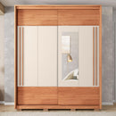 Guarda Roupa Roma 2 Portas Espelho 3 Gavetas Marrom Caemmun