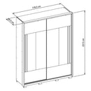 Guarda Roupa Roupeiro Roma 2 Portas 3 Gavetas Marrom Caemmun