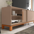 Bancada Rack Para TV até 65 Polegadas Jace Marrom Caemmun