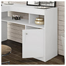 Mesa De Computador Com Gaveta Nilo Branco Fosco Caemmun