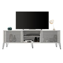 Bancada Rack TV até 70 Polegadas  New Frizz  Branco Caemmun