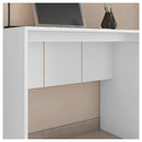 Kit Escritório 2 Peças Mesa Gaveteiro Cubic Branco Caemmun