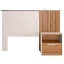 Cabeceira Para Cama De Solteiro Marrom Oberon Caemmun