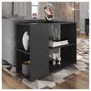 Mesa Lateral De Apoio Decorativa Centro Opala Preto Caemmun