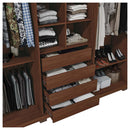 Guarda Roupa Casal Mozart 4 Gavetas 6 Portas Marrom Caemmun