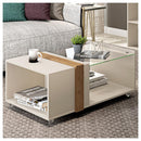 Mesa De Centro Núbia Off White / Buriti - Caemmun