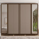 Guarda Roupa Casal Grande 6 Portas 4 Gavetas Marrom Orfeus