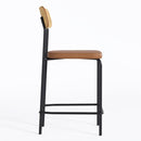 Banco Alto Student Preto/Caramelo - Overseas