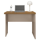 Mesa De Computador Escritório Studio Marrom Bege - Caemmun