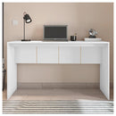 Kit Escritório Armário Baixo Com Mesa Cubic Branco Caemmun