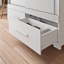 Guarda Roupa Mongi 2 Portas 2 Gavetas Branco Caemmun