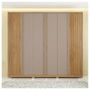 Guarda Roupa Casal Grande 6 Portas 6 Gavetas Marrom Moon