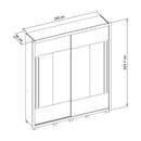 Guarda Roupa Roupeiro Roma 2 Portas 4 Gavetas Marrom Caemmun