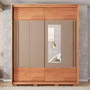 Guarda Roupa Roma 2 Portas Espelho 3 Gavetas Marrom Caemmun