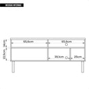 Bancada Para TV Até 60 Polegadas Multi Bege Caemmun