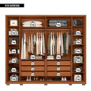 Guarda Roupa Casal Quintus Lux 6 Portas 2 Espelho Caemmun