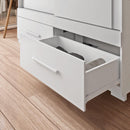 Guarda Roupa Mongi 2 Portas Com Espelho Branco Caemmun