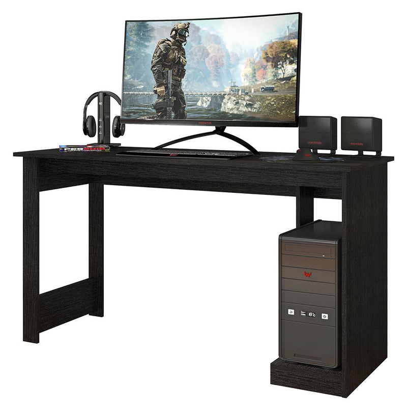 Mesa Gamer Para Computador Escrivaninha Preta 136 Cm Caemmun