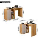 Mesa De Computador Com Porta De Correr Future Marrom Caemmun