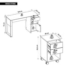 Kit Conjunto Escritório Mesa e Gaveteiro Marrom Sky Caemmun