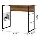 Livreiro Aparador Sala De Estar Fabrick Marrom Caemmun