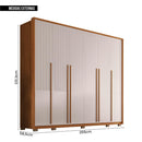 Guarda Roupa Casal 6 Portas 6 Gavetas Espartacus Marrom