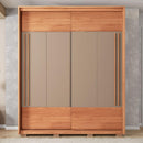 Guarda Roupa Roupeiro Roma 2 Portas 3 Gavetas Marrom Caemmun